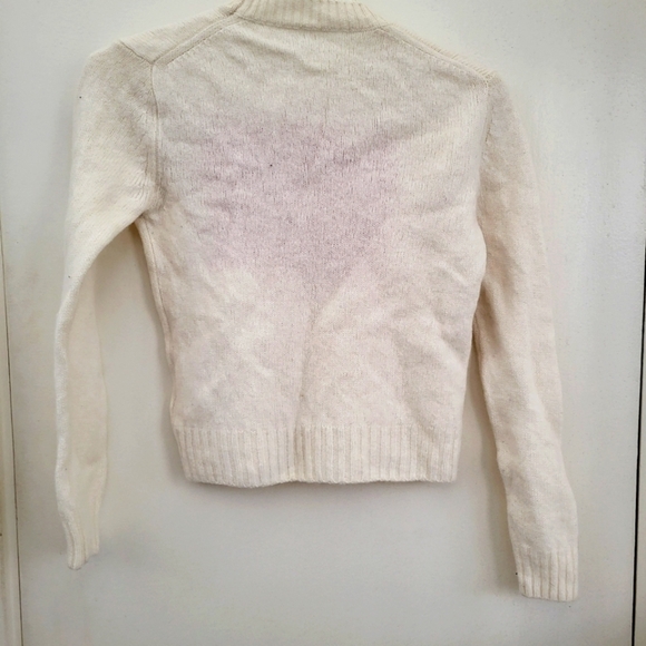 Women's White Sweater - Picture 4 of 4